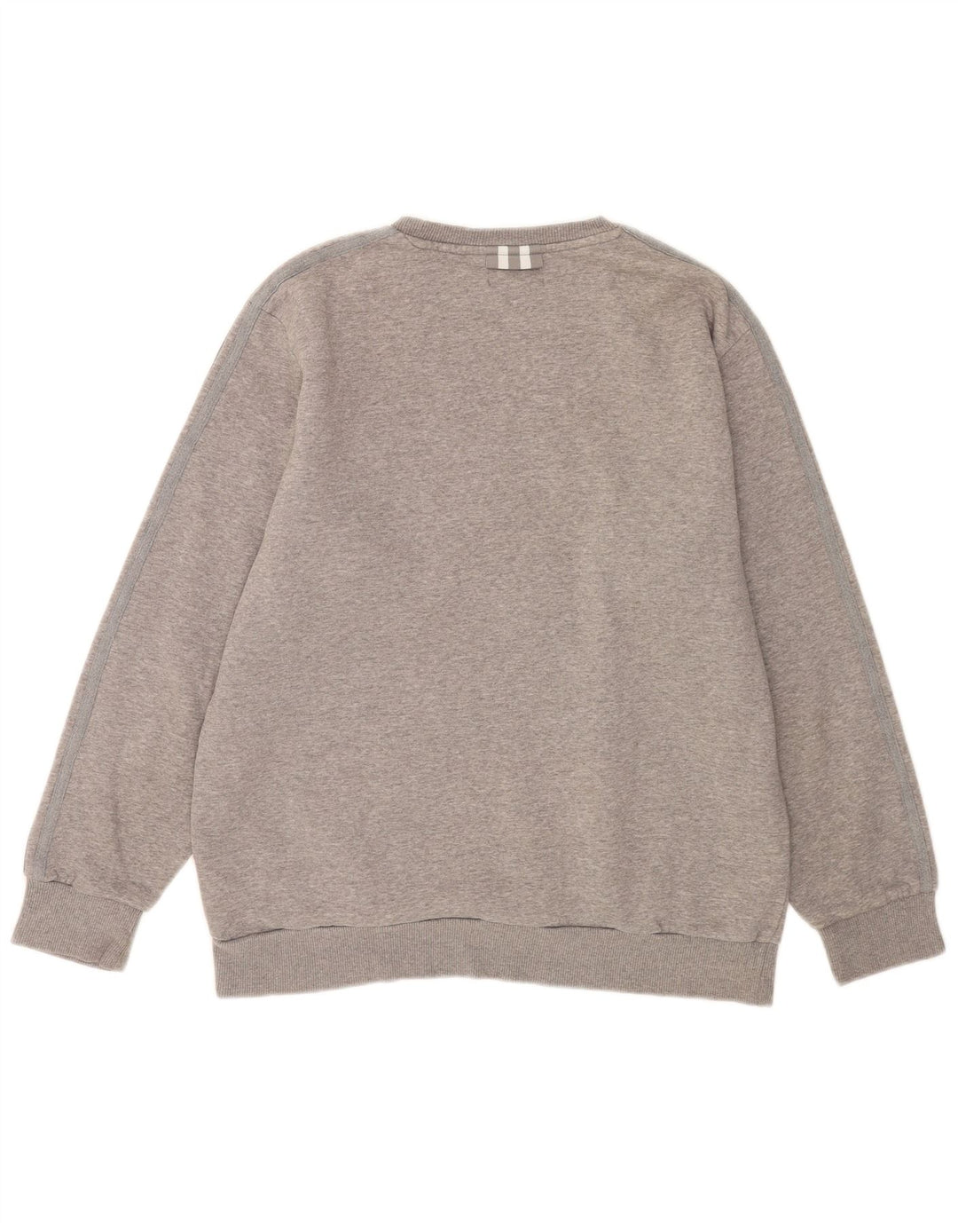 Adidas Sweatshirt-trøje til mænd, stor grå flækket bomuld