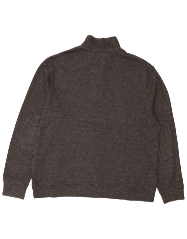 Pierre Cardin Sweatshirt med lynlås til mænd 2XL grå bomuld