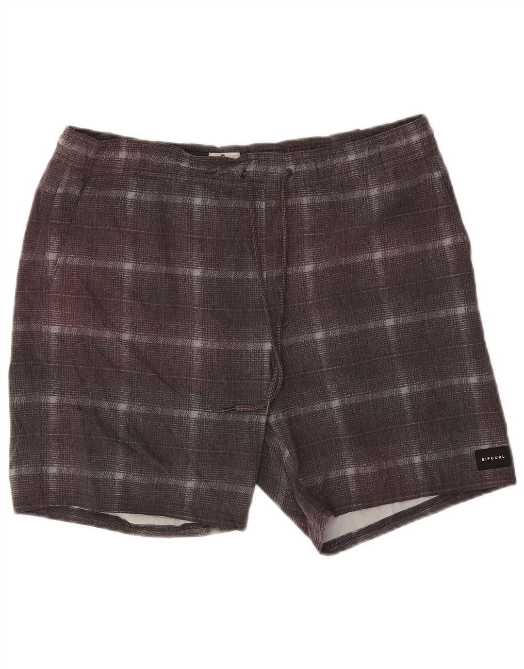 Rip Curl Badeshorts til mænd mellemgrå ternet polyester