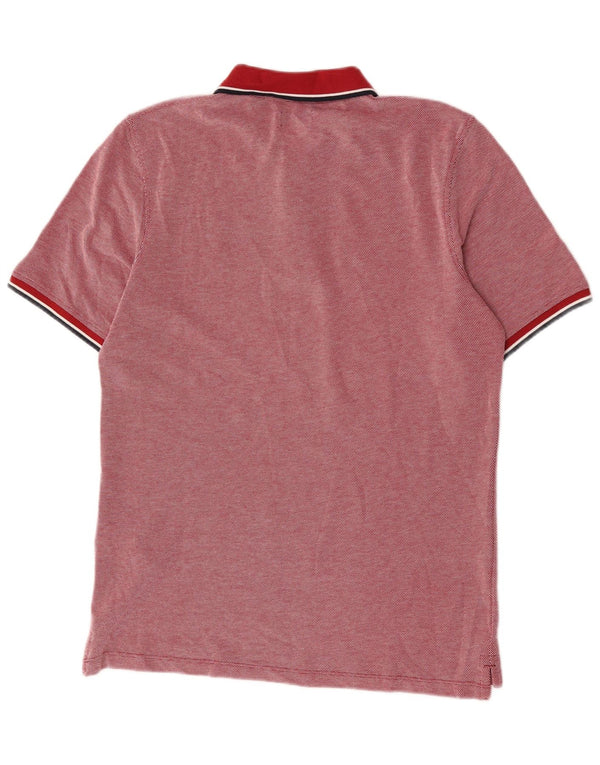 Jack & Jones herre poloshirt Medium rød plettet bomuld