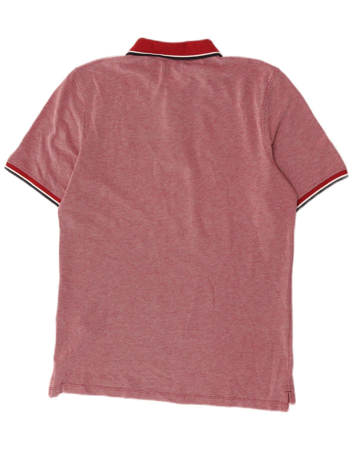 Jack & Jones herre poloshirt Medium rød plettet bomuld