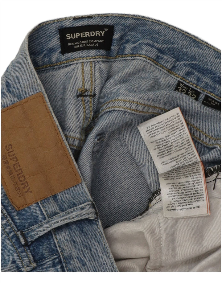 Superdry Herre Conor Tapered Jeans W32 L30 blå bomuld