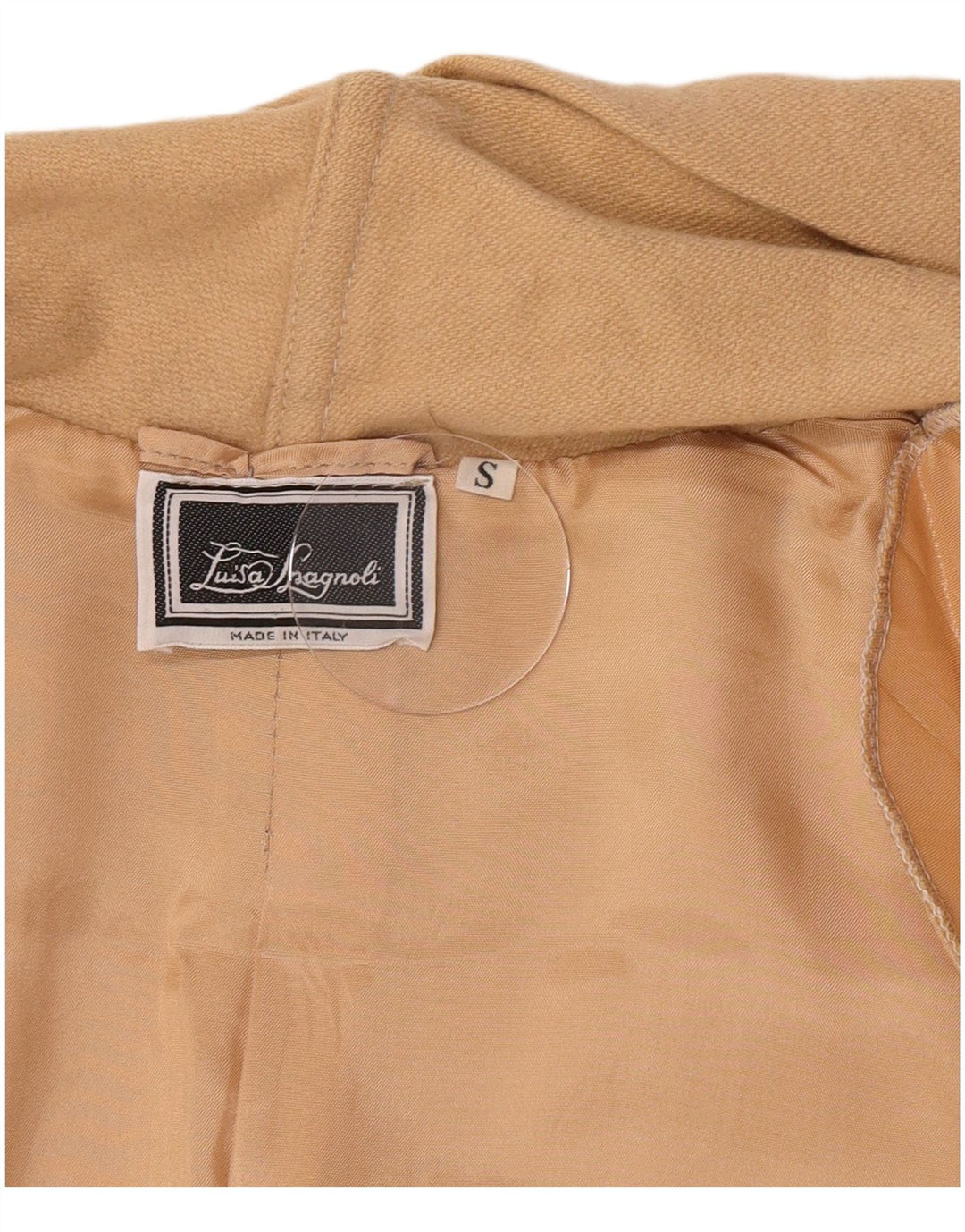 Luisa Spagnoli Dame Open Oversized Overfrakke UK 10 Small Beige