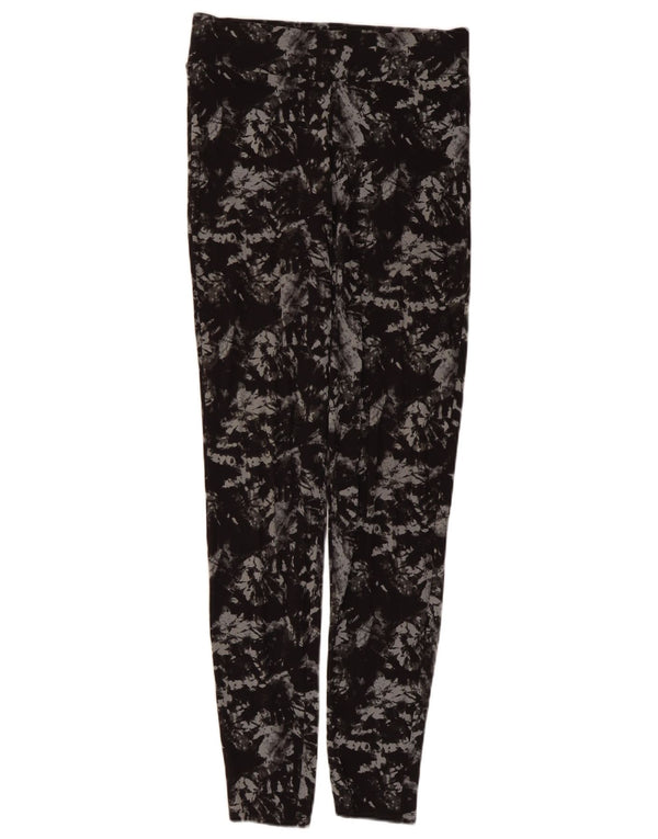 Marks & Spencer Womens Leggings UK 8 Small Grey Tie Dye Viscose