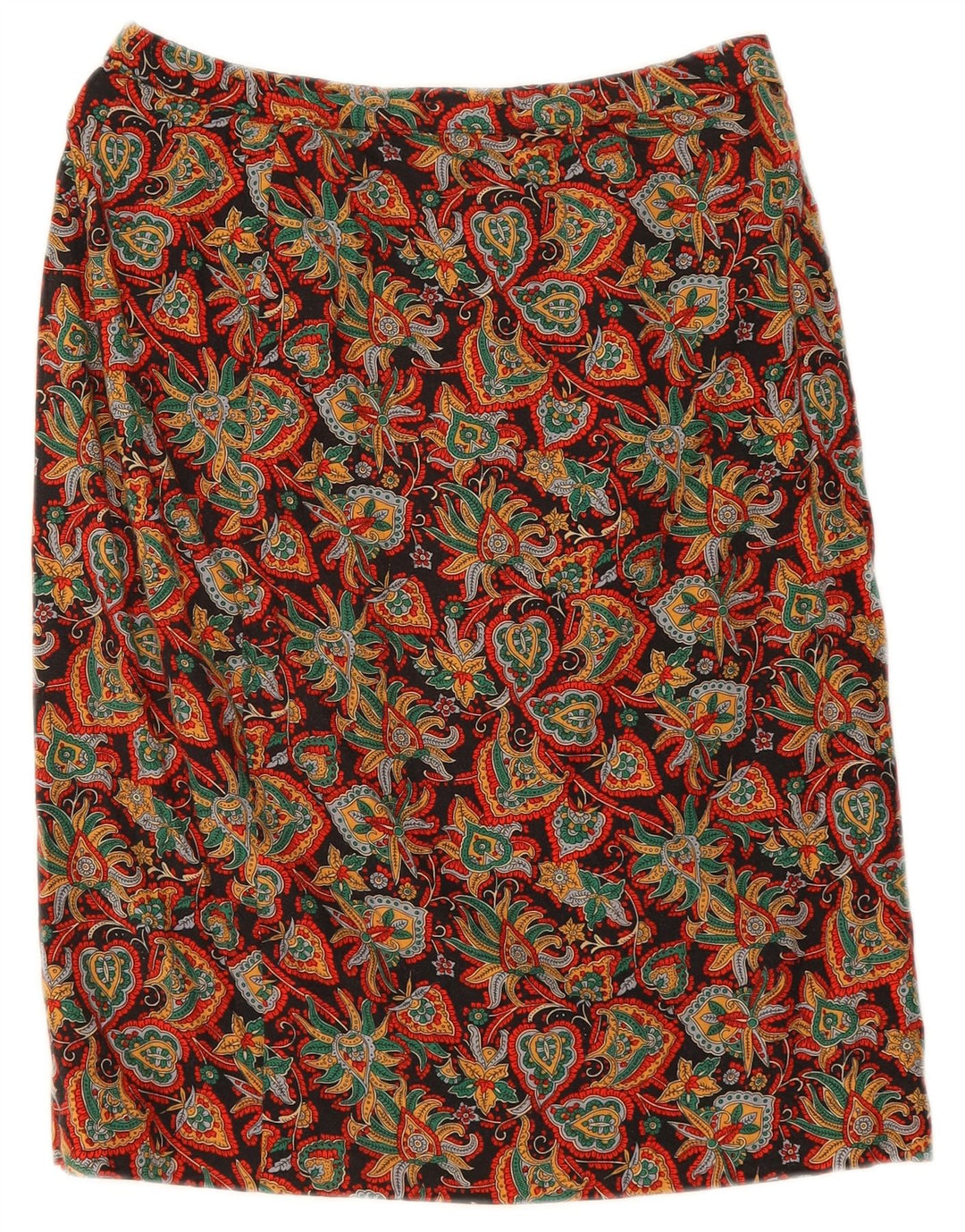 VINTAGE Womens 2 Piece Skirt Set UK 14 Medium W28  Multicoloured Paisley