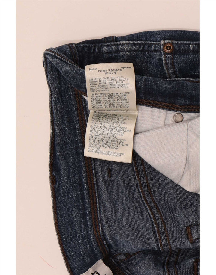 Wrangler Herre Texas Straight Jeans W40 L30 Blå Bomuld