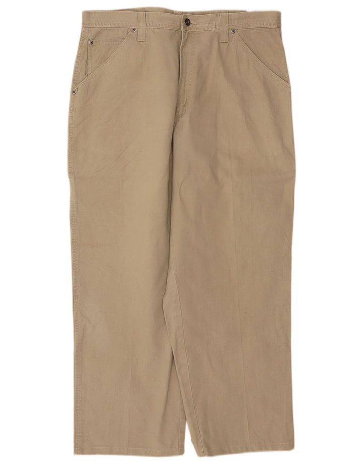 Wrangler Straight Cargo Bukser til mænd W36 L27 Beige Bomuld