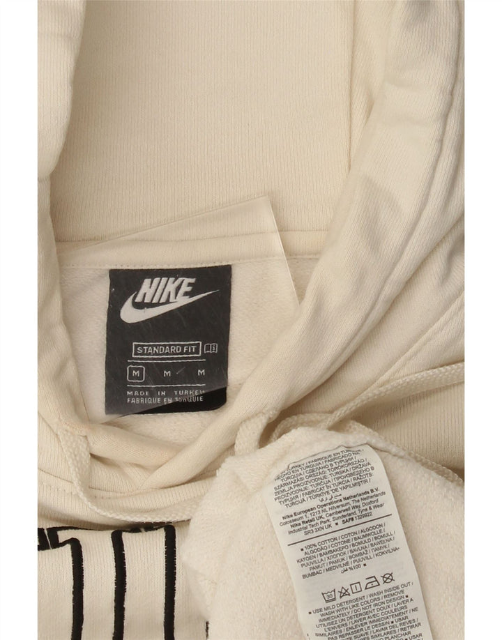 Nike Herre Grafisk Standard Fit Hættetrøje Jumper Medium Off White Bomuld