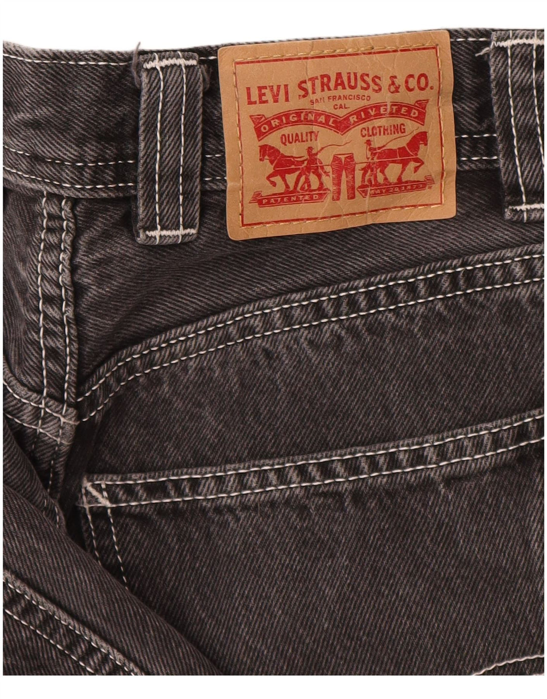 Levi's Dame Cargo Tapered Jeans W25 L26 Grå Bomuld