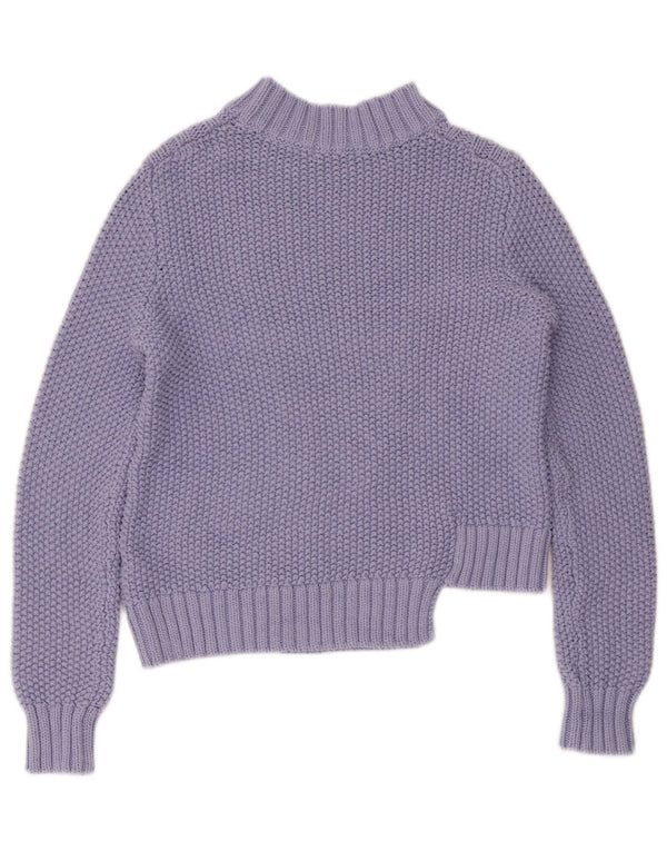 Marks & Spencer Dame Turtle Neck Jumper Sweater UK 10 Small Purple