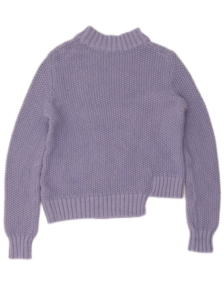Marks & Spencer Dame Turtle Neck Jumper Sweater UK 10 Small Purple