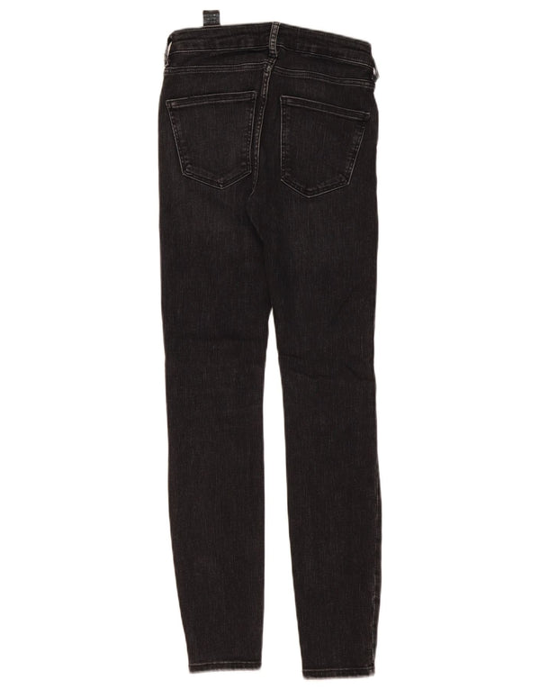 Zara Dame Skinny Jeans EU 36 XS W26 L28 Sort Bomuld
