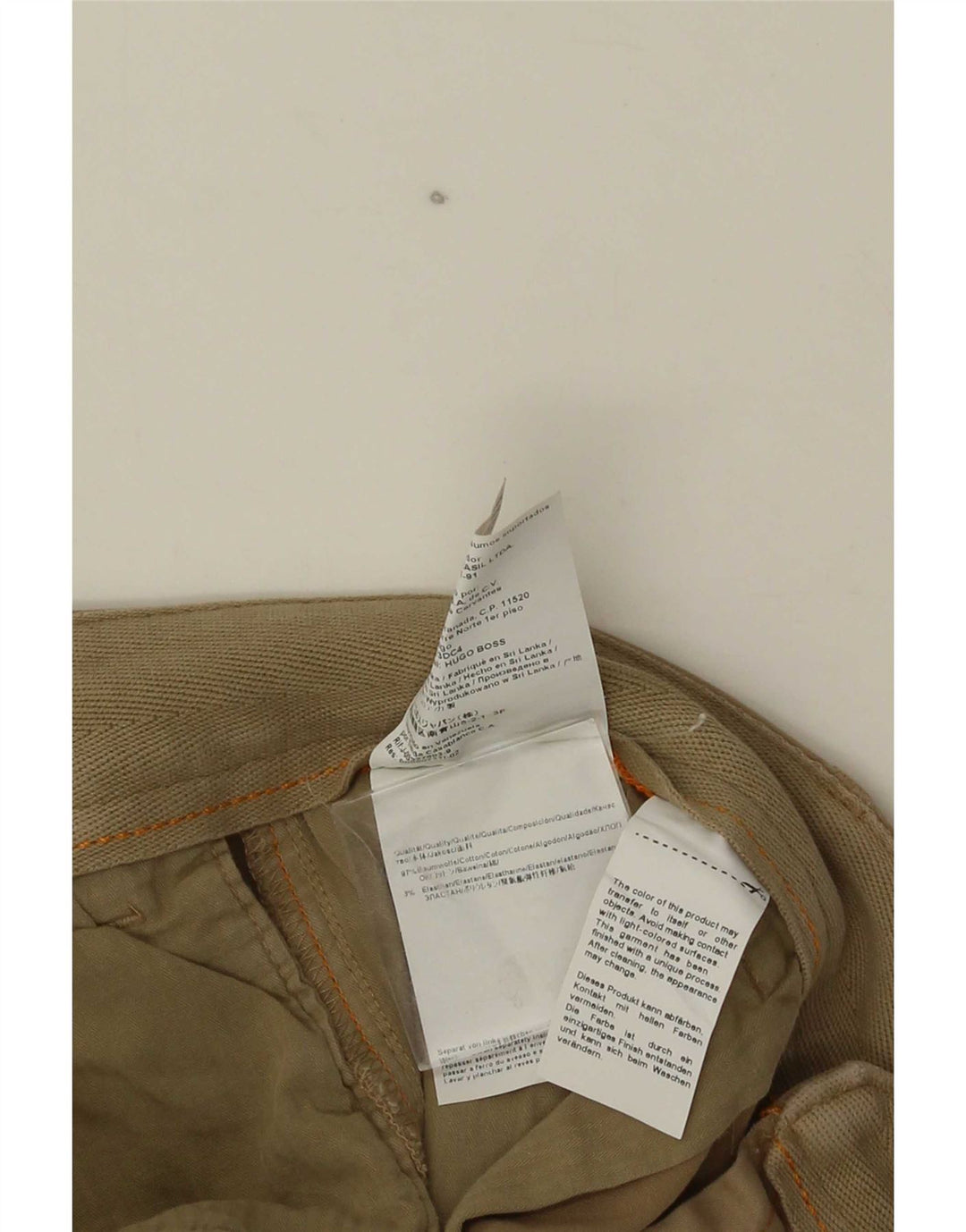 Hugo Boss Herre Chino Shorts W32 Medium Brun Bomuld