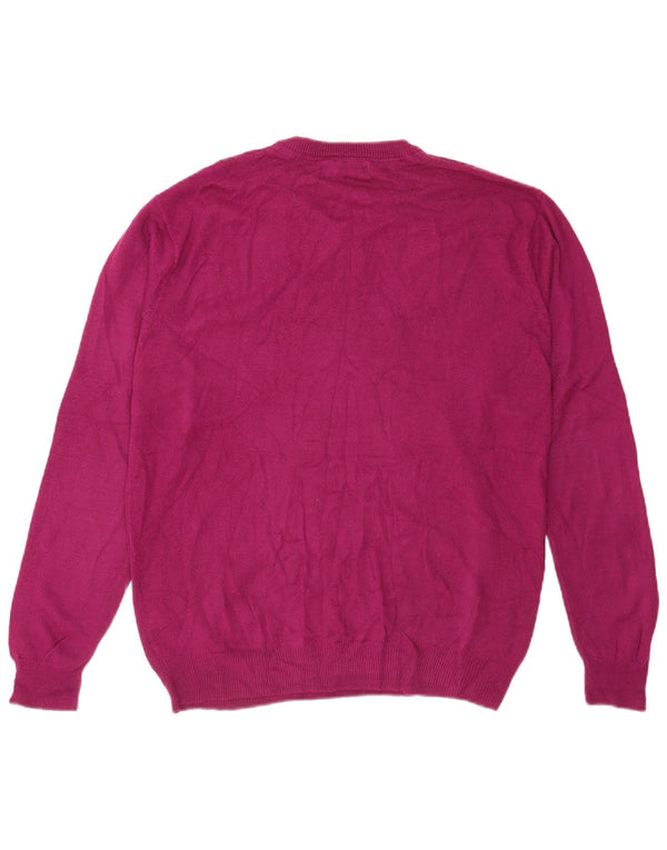 Pierre Cardin Herre V-hals sweater Stor Bourgogne akryl