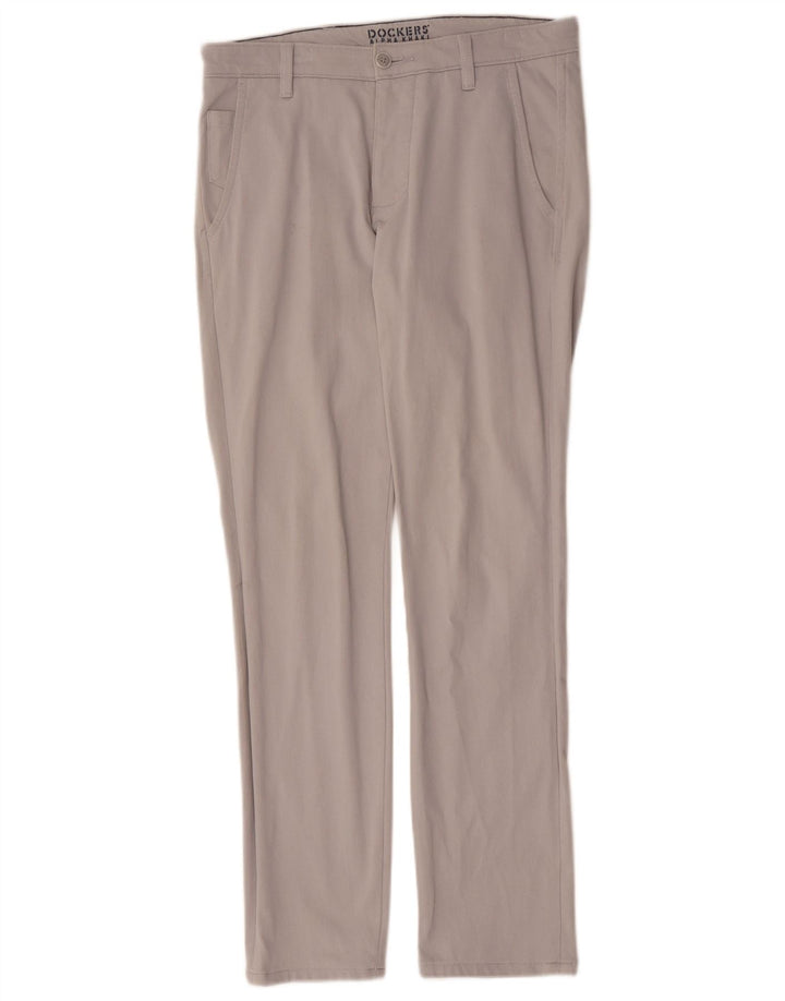 Dockers Herre Slim Chino Bukser W29 L32 Grå Bomuld