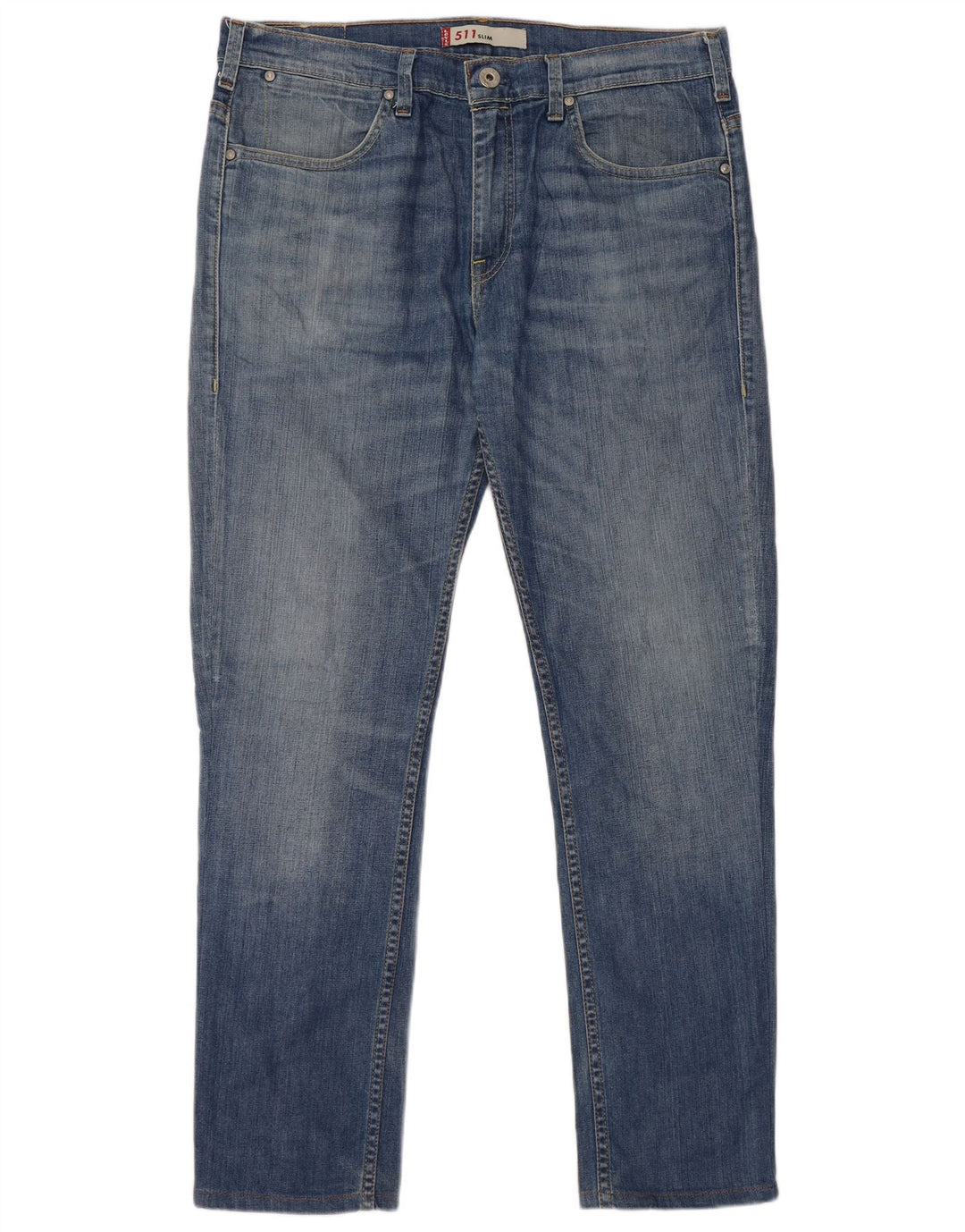 Levi's Herre 511 Slim Jeans W38 L34 Blå Bomuld