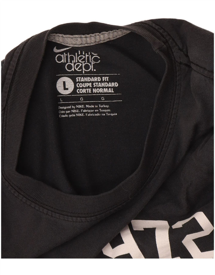 Nike Herre Standard Fit Grafisk T-Shirt Top Stor Grå