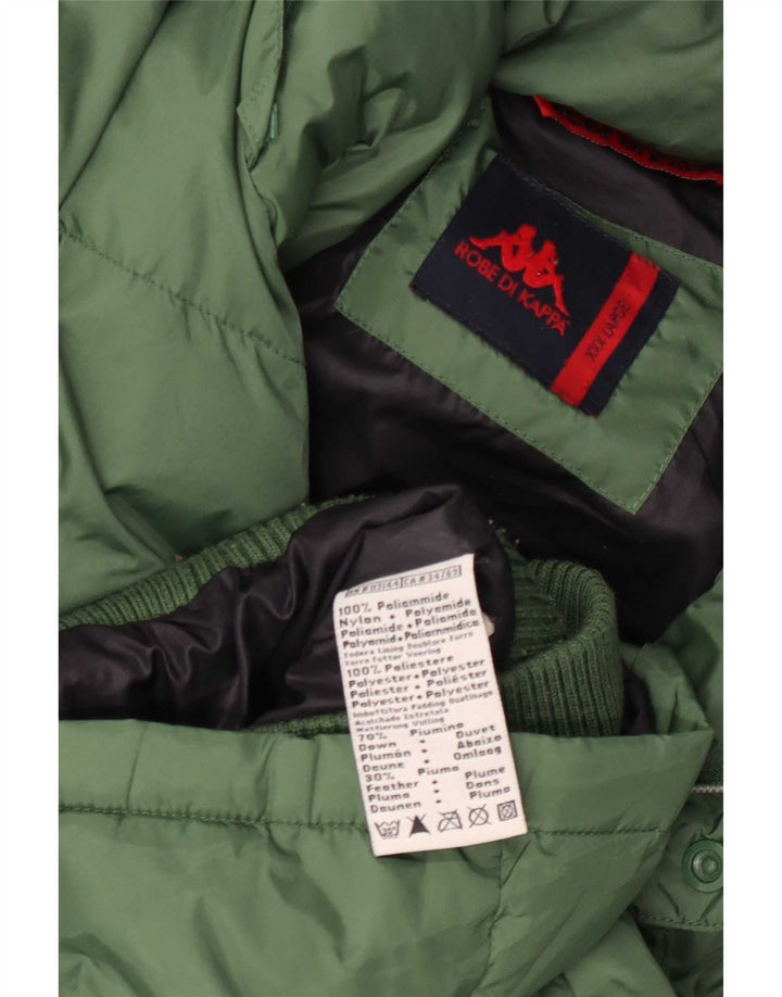 Kappa Polstret Herrejakke UK 46 3XL Grøn Polyamid