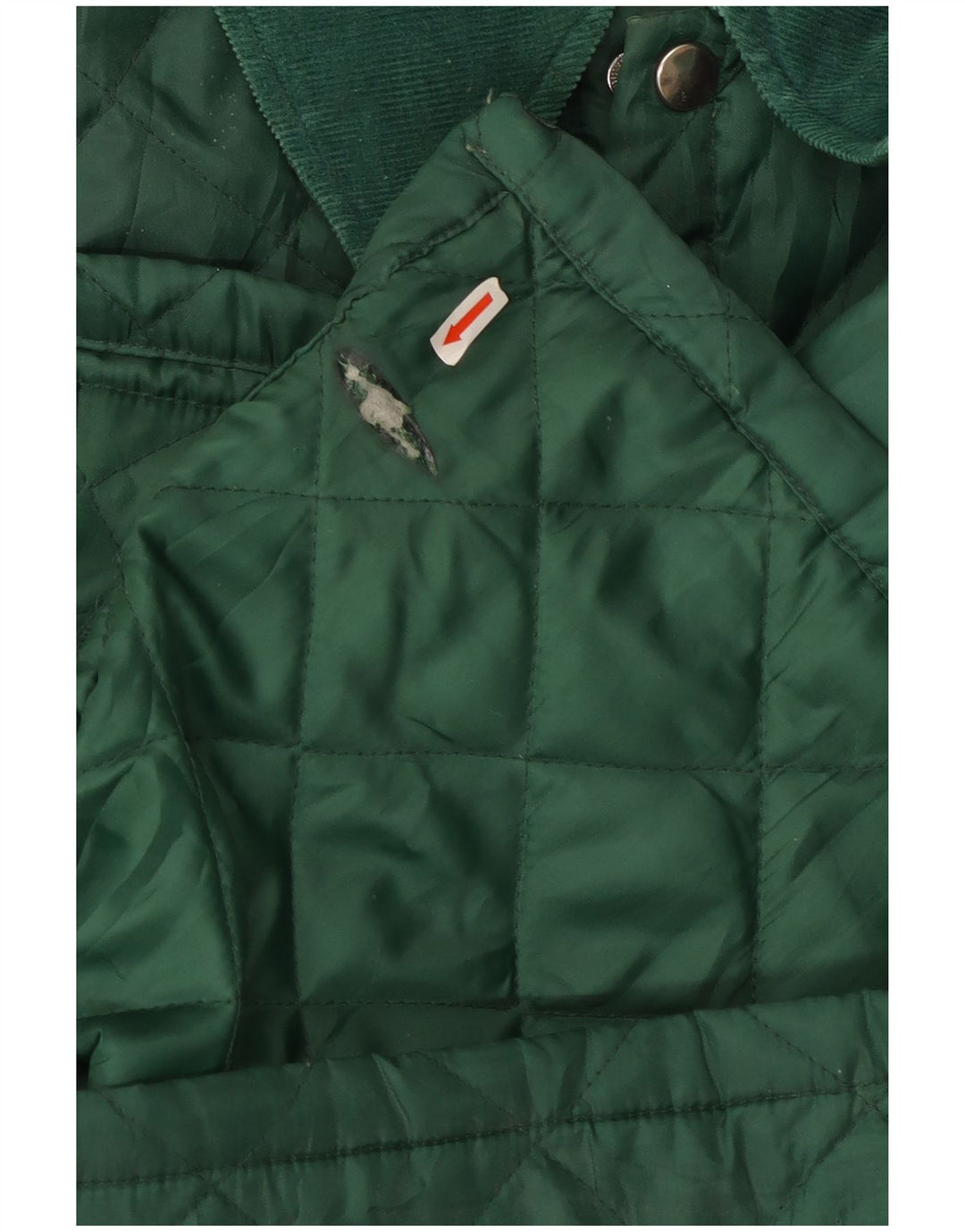Vintage Mens Quilted Jacket UK 40 Large Green Nylon