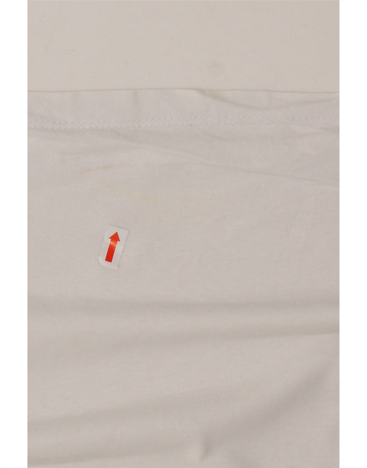 JACK & JONES Herre Grafisk T-Shirt Top 2XL Hvid Bomuld