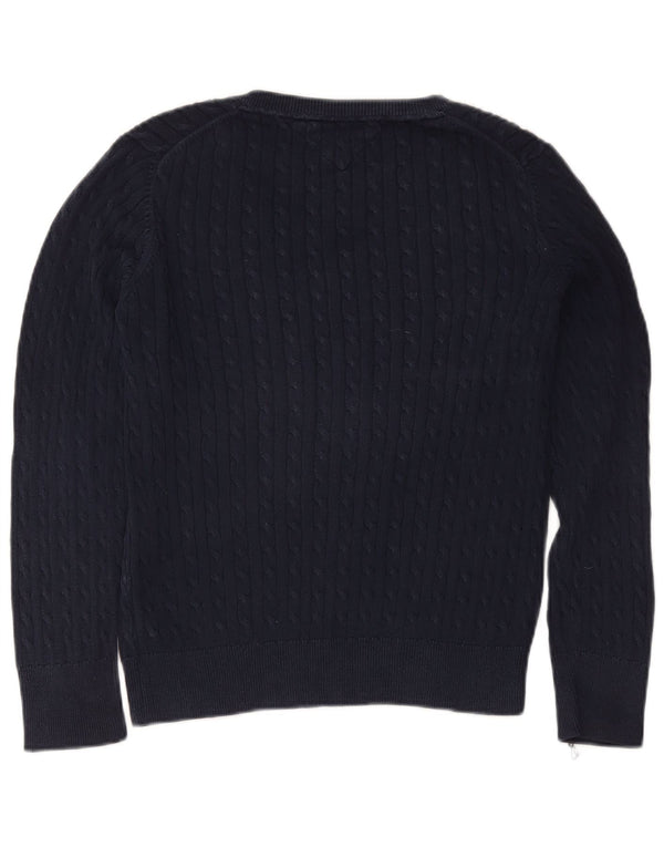 Tommy Hilfiger Dame V-hals sweater UK 18 XL Navy Blue