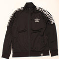 UMBRO Boys Graphic Tracksuit Top Jacket 14-15 Years XL Black Polyester Vintage Umbro and Second-Hand Umbro from Messina Hembry 