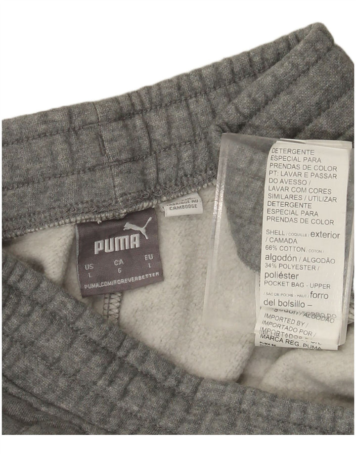 Puma Herre Sportshorts Stor Grå Bomuld