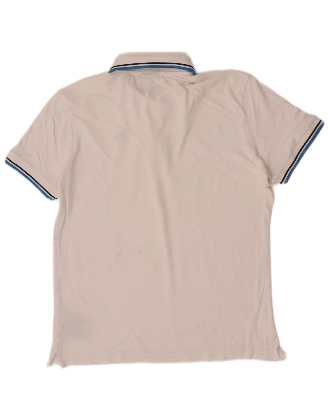 Diadora herre poloshirt Medium hvid stribet bomuld