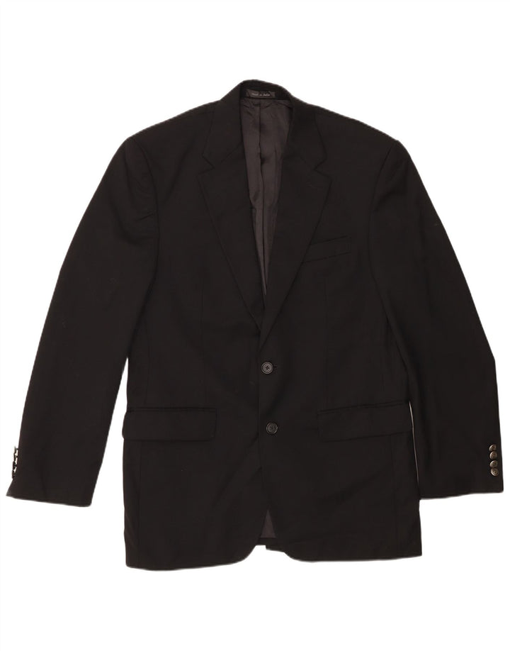 Chaps Herre 2-knaps blazerjakke UK 38 Medium Sort Uld