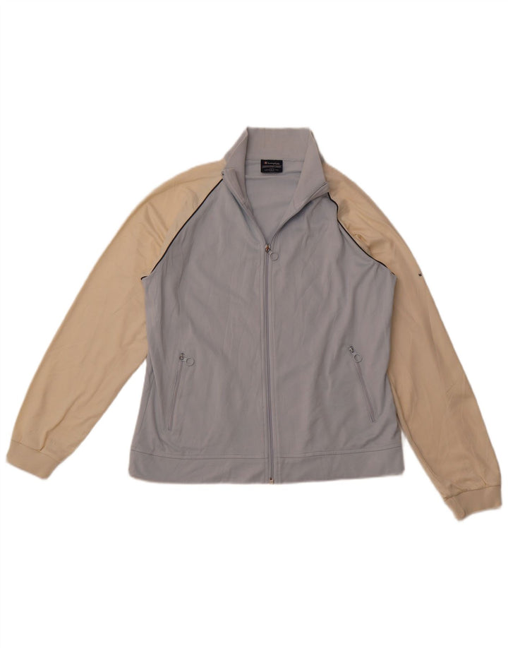 CHAMPION Dame træningsdragt topjakke UK 16 Stor blå farveblok