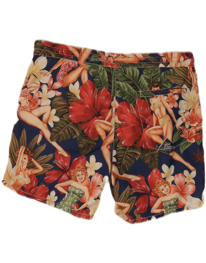ROY ROGERS Badeshorts til mænd, store flerfarvede blomsterpolyester