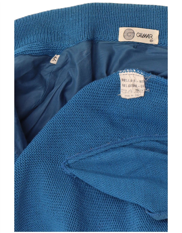 Vintage dame cardigan sweater IT 44 Medium Blue Wool