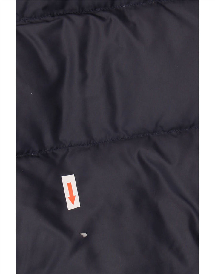 TOMMY HILFIGER Polstret vest for mænd UK 40 Stor marineblå nylon