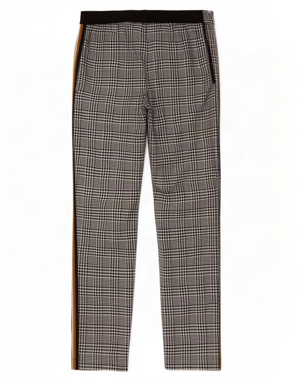 Marks & Spencer Womens Suit Trousers UK 12 Medium W30 L26 Black Plaid