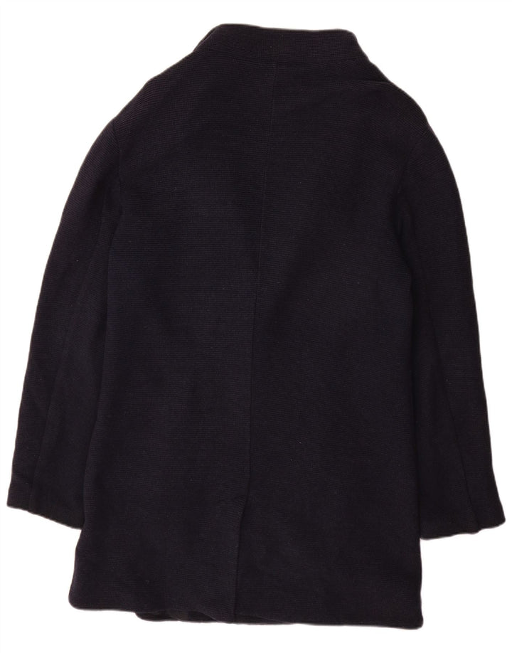 Zara Strikket overfrakke til mænd UK 40 Stor marineblå bomuld