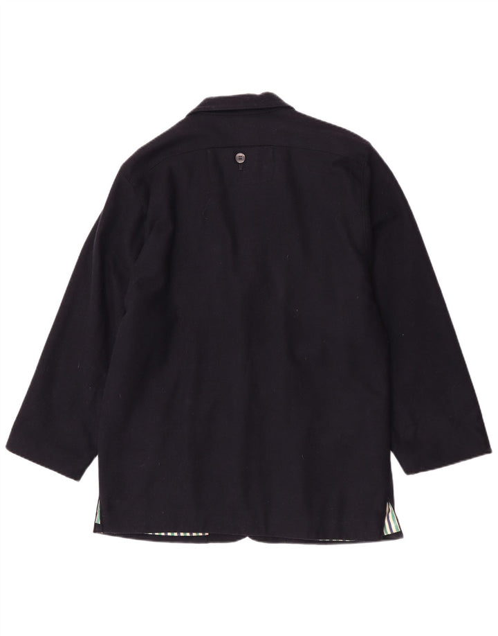 Vintage dame 3-knaps blazerjakke UK 16 Large Navy Blue