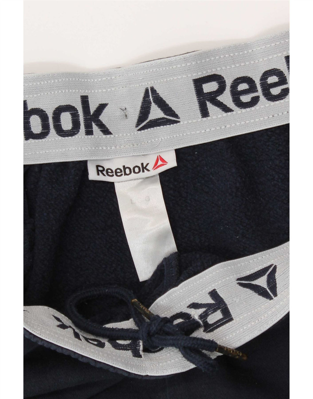Reebok Herre Cargo Træningsdragt Bukser Joggers Large Navy Blue