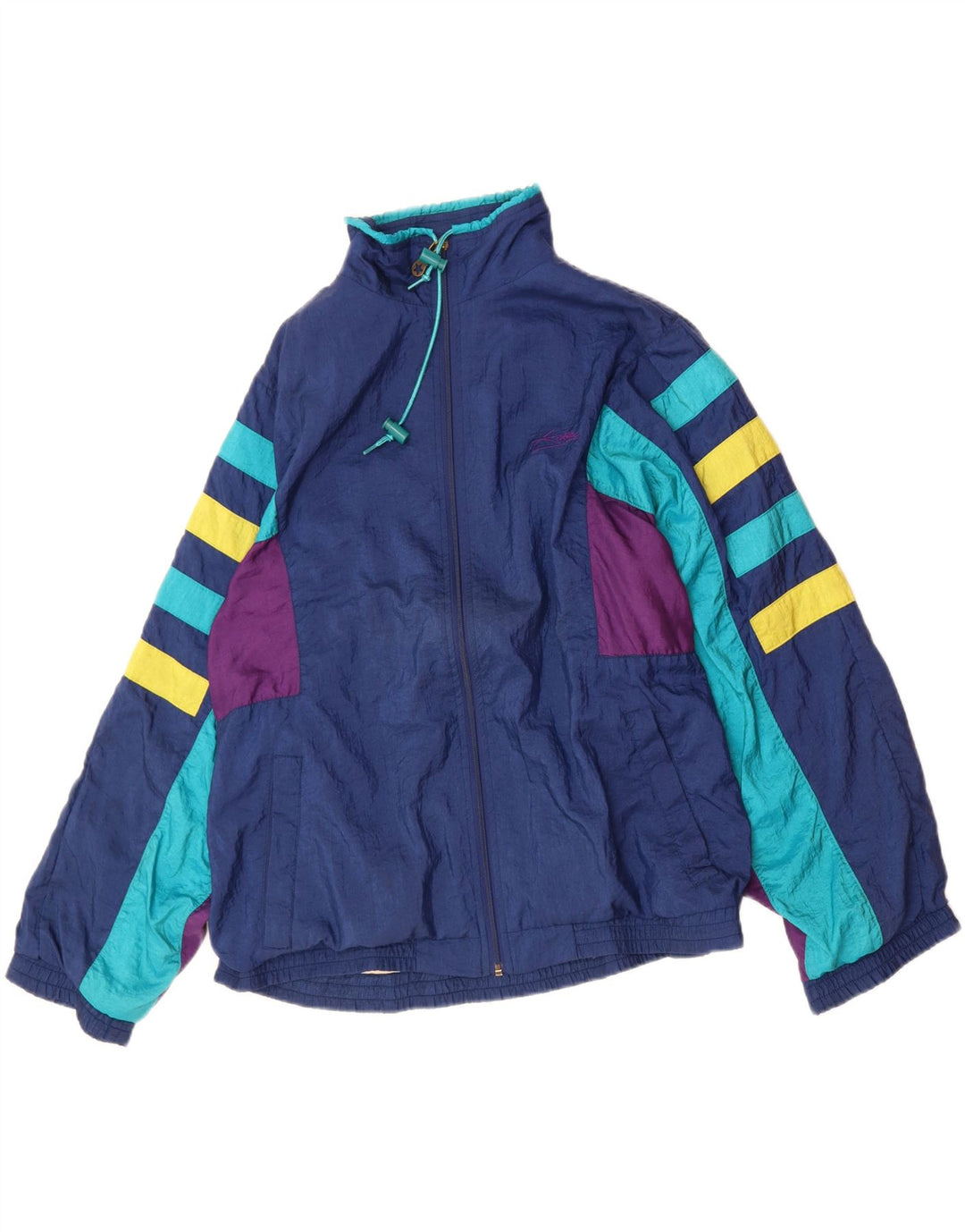 KILLTEC Mens Tracksuit Top Jacket Large Blue Colourblock Polyester Vintage Killtec and Second-Hand Killtec from Messina Hembry 