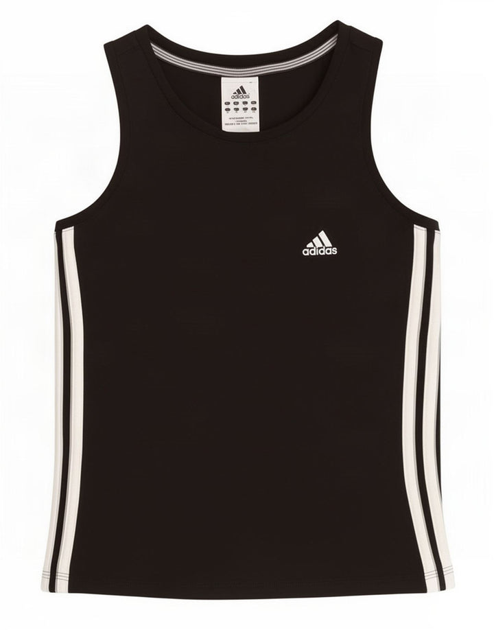 Adidas Damevest Top UK 14 Medium Sort Bomuld