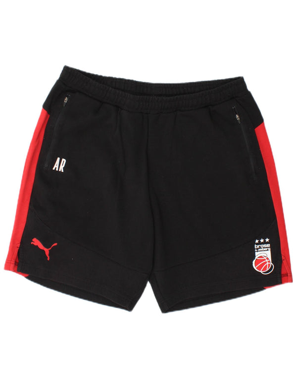 Puma Herre grafiske sportsshorts XL Sort Colourblock
