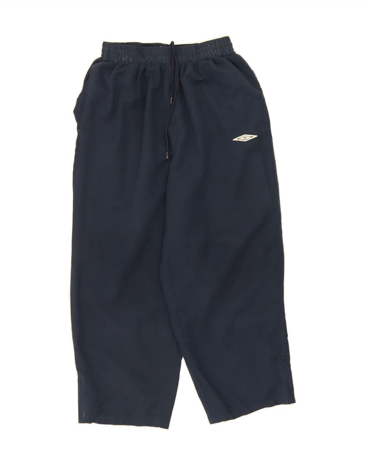 LOTTO Womens Crop Tracksuit Trousers Medium Navy Blue Polyester Vintage Lotto and Second-Hand Lotto from Messina Hembry 