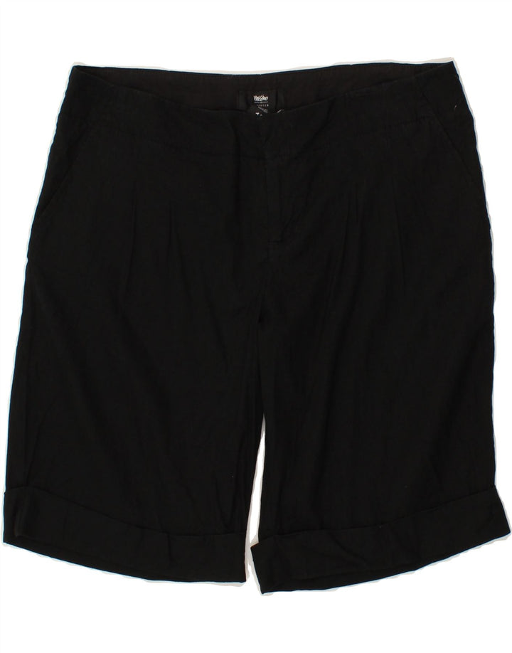 MOSSIMO Womens Chino Shorts US 12 Large W34  Black Linen Vintage Mossimo and Second-Hand Mossimo from Messina Hembry 