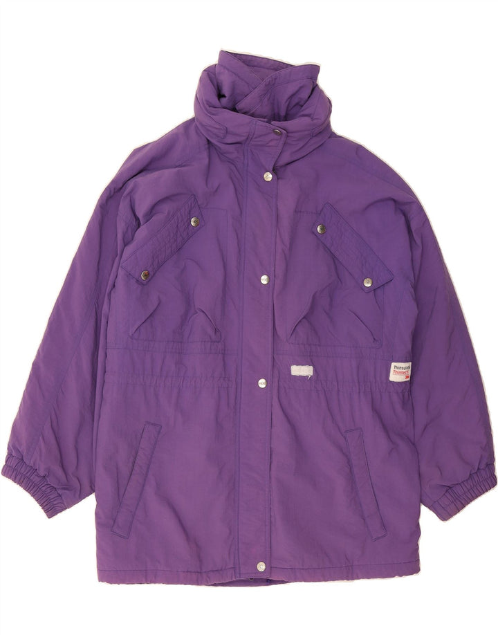 SAN FELICE Womens Windbreaker Jacket IT 42 Medium Purple Polyamide Vintage San Felice and Second-Hand San Felice from Messina Hembry 