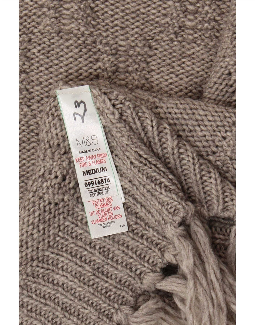 Marks & Spencer Dame Kortærmet Åben Cardigan Sweater UK 14 Medium Grey