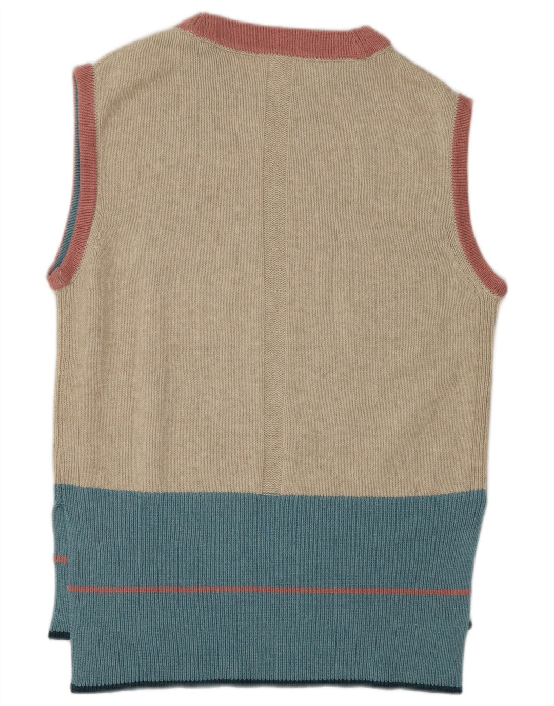 White Stuff Dame Vest Tank Top UK 14 Medium Beige Colourblock Nylon