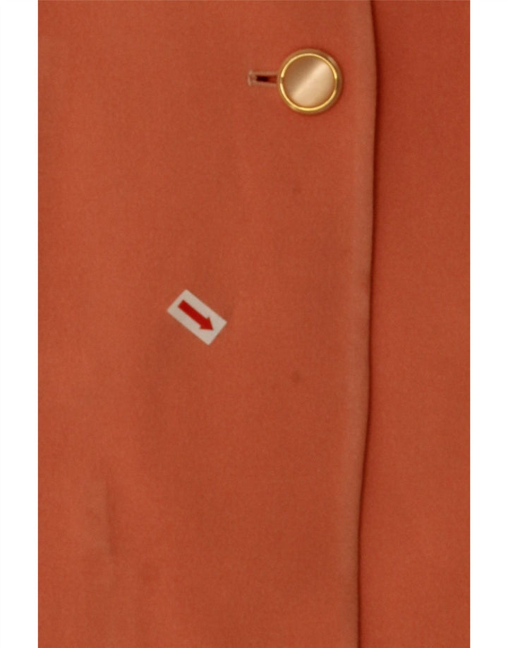 BYBLOS Womens 2 Button Blazer Jacket IT 40 Small Orange Acetate Vintage Byblos and Second-Hand Byblos from Messina Hembry 