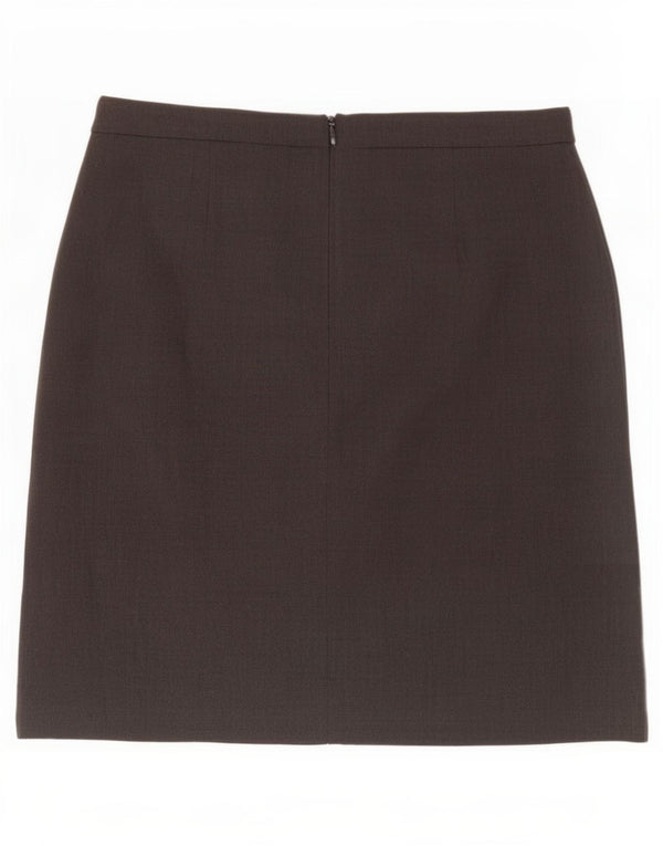 Marks & Spencer Mininederdel til kvinder UK 12 Medium W30 Grå polyester