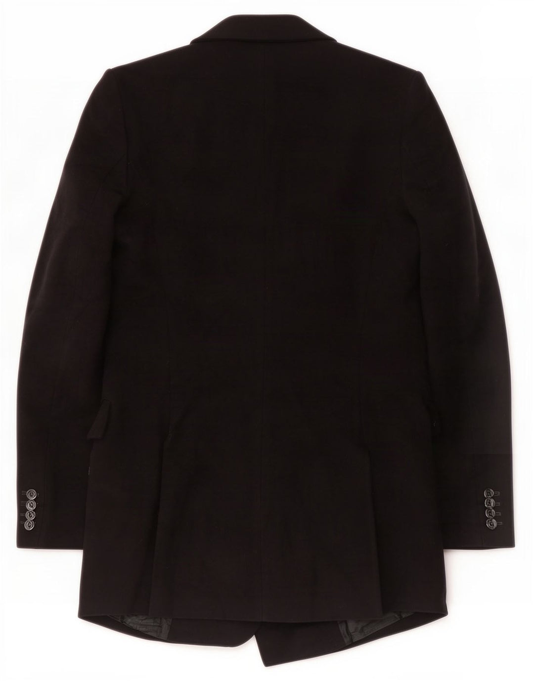 Zara Dame Dobbeltradet Blazer Jacket UK 12 Medium Sort