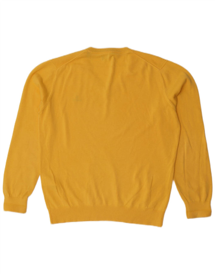 Gant Herre V-hals sweater Medium Gul Bomuld