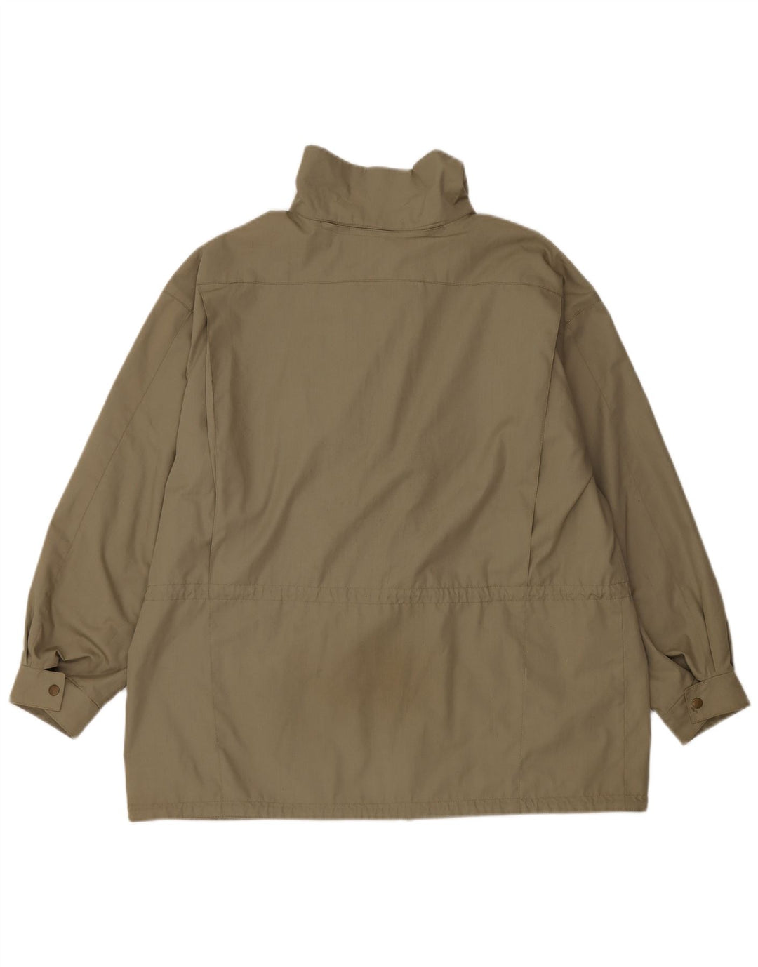 Diolen Dame Loose Fit Hætte Regnjakke EU 48 2XL Khaki Polyester